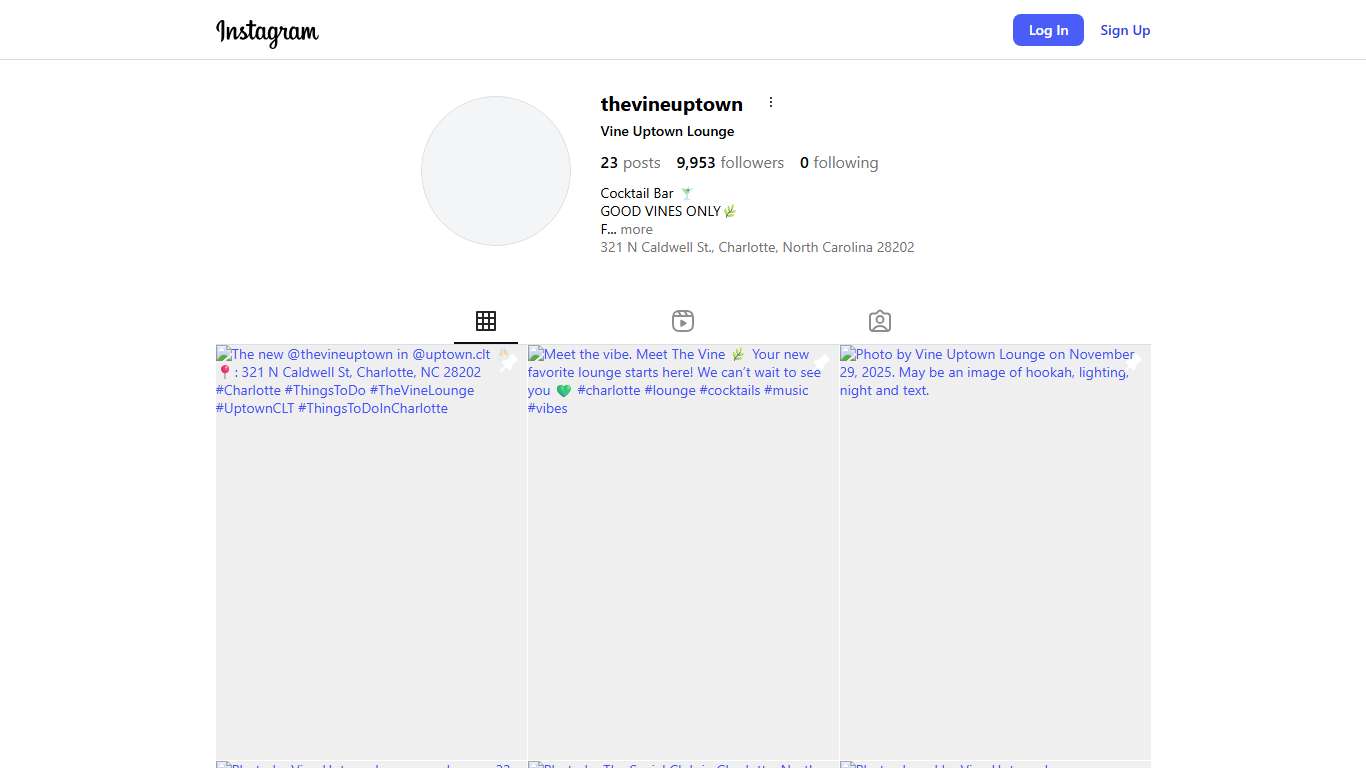 Vine Uptown Lounge (@thevineuptown) • Instagram photos and videos